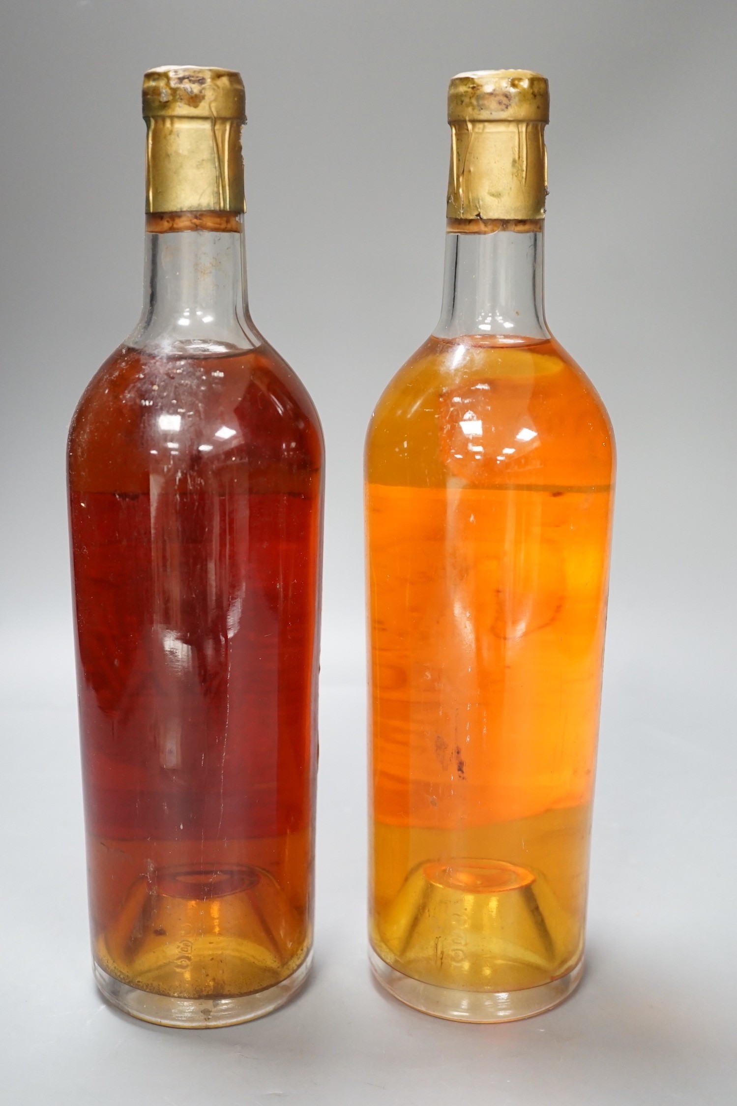 Two bottles of 1957 Barsac Grand Vin Bordeaux